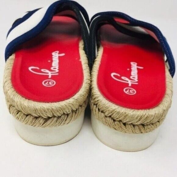 Flamingo platform Espadrille sandals EU37 BoxS - Picture 4 of 6
